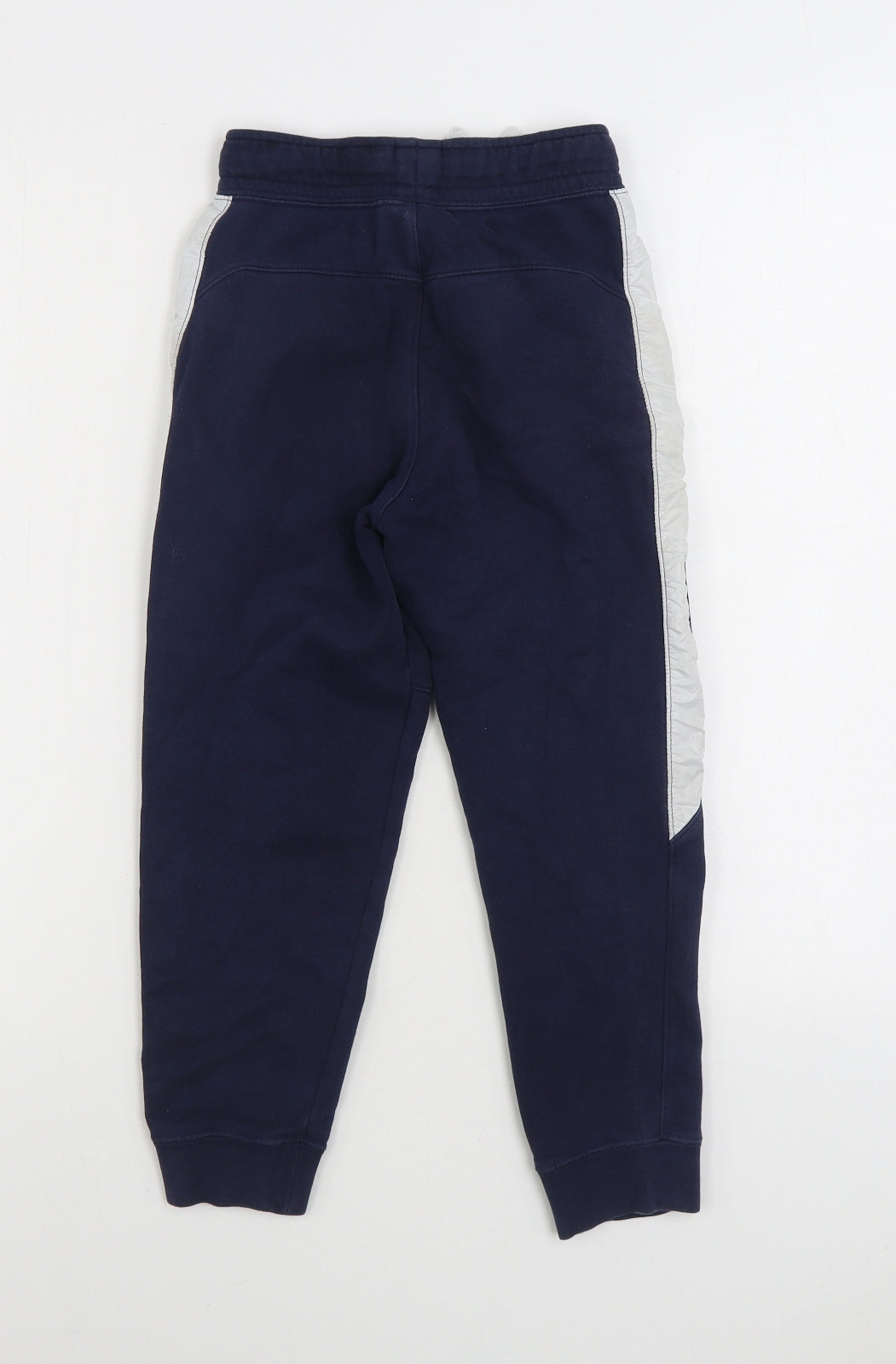 Nike Boys Blue Cotton Jogger Trousers Size 9-10 Years Regular Drawstring