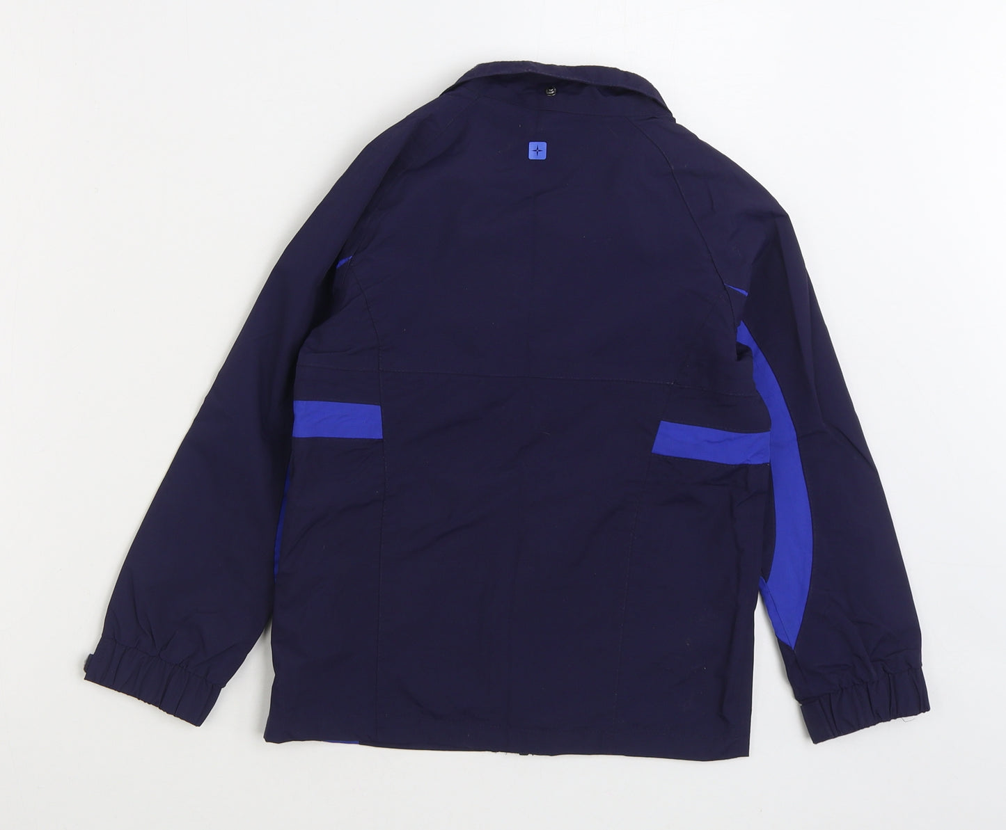 Mountain Warehouse Boys Blue Rain Coat Coat Size 7-8 Years Zip