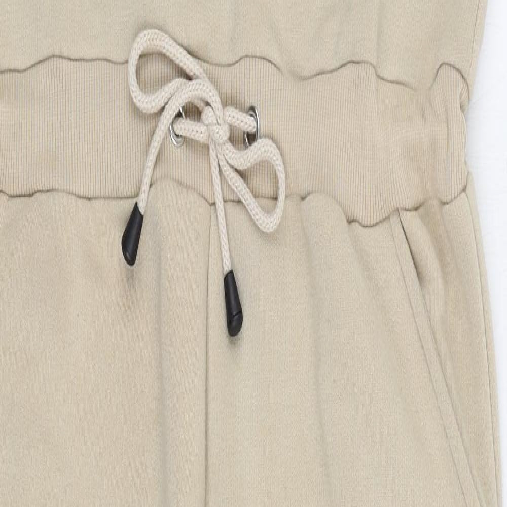 In the Style Womens Beige Polyester Jumpsuit One-Piece Size 12 Zip