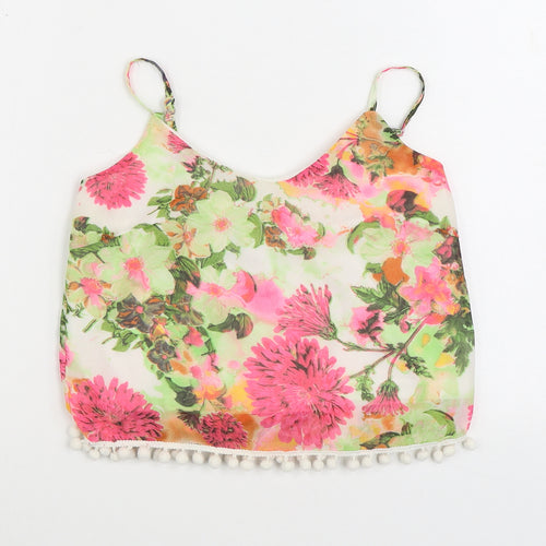 Quiz Womens Multicoloured Floral Polyester Camisole Tank Size 6 V-Neck