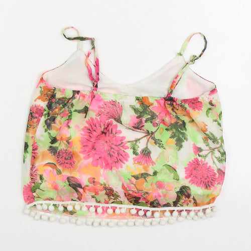 Quiz Womens Multicoloured Floral Polyester Camisole Tank Size 6 V-Neck