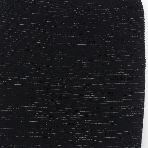 New Look Womens Black Nylon Straight & Pencil Skirt Size S