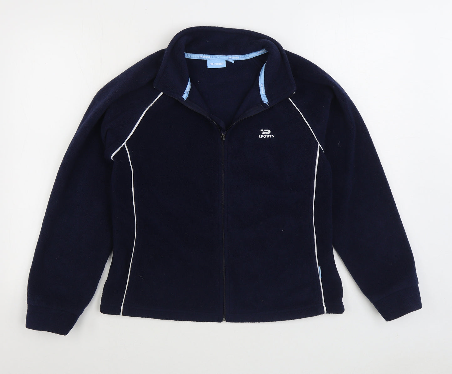 DNM Sport Womens Blue Jacket Size 12 Zip