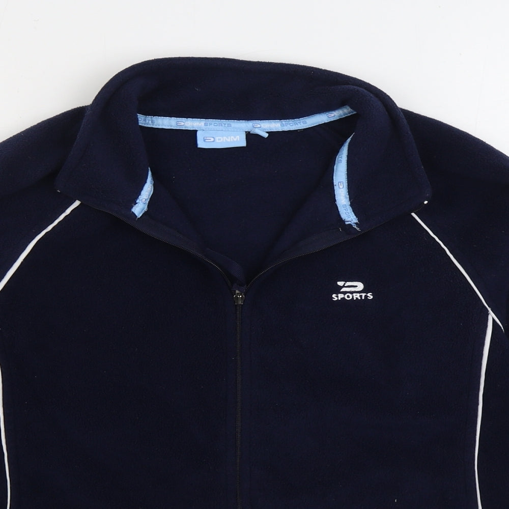 DNM Sport Womens Blue Jacket Size 12 Zip