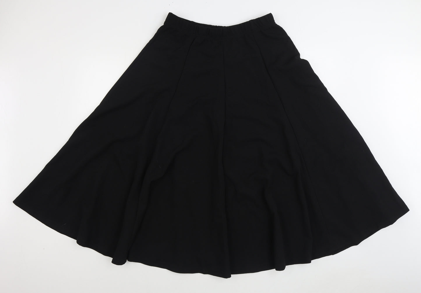 SheIn Womens Black Polyester A-Line Skirt Size L