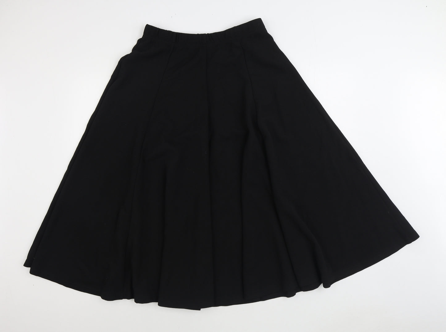 SheIn Womens Black Polyester A-Line Skirt Size L