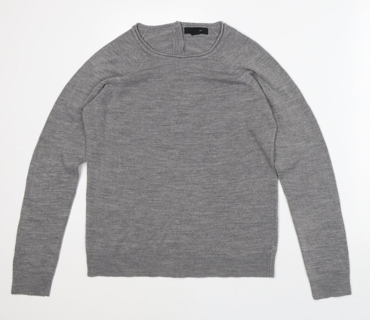 Atmosphere Womens Grey Crew Neck Acrylic Pullover Jumper Size 12