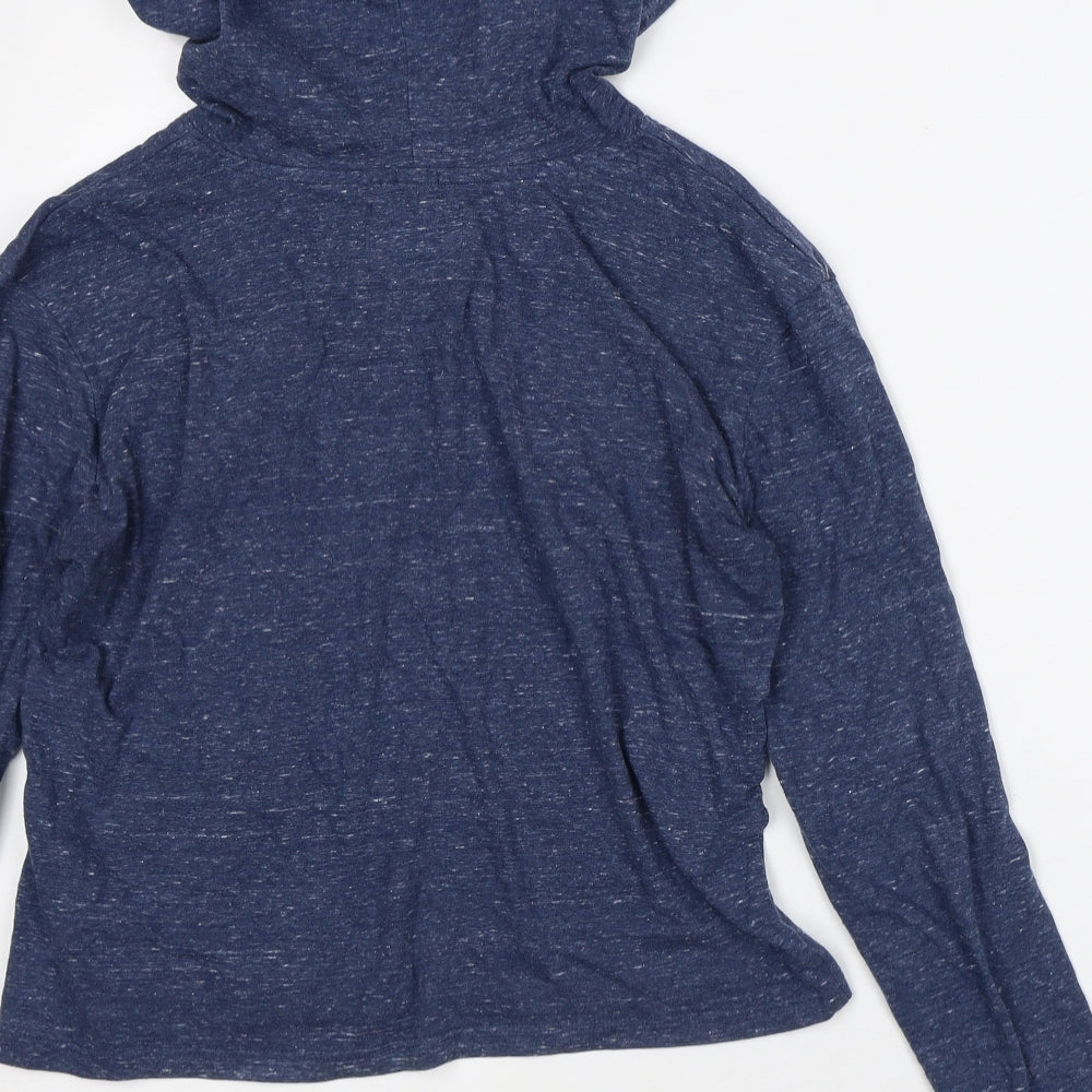 Superdry Womens Blue Cotton Pullover Hoodie Size XS - Paris