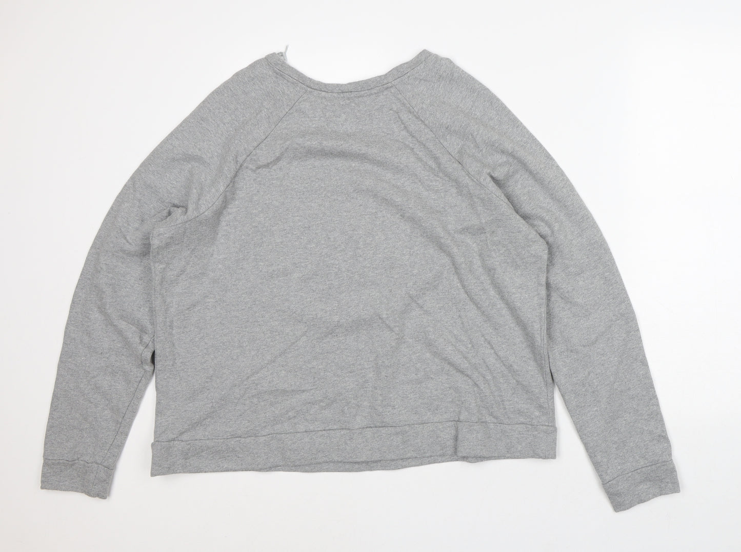 Falmer Heritage Womens Grey Cotton Pullover Sweatshirt Size 18 - Flowers