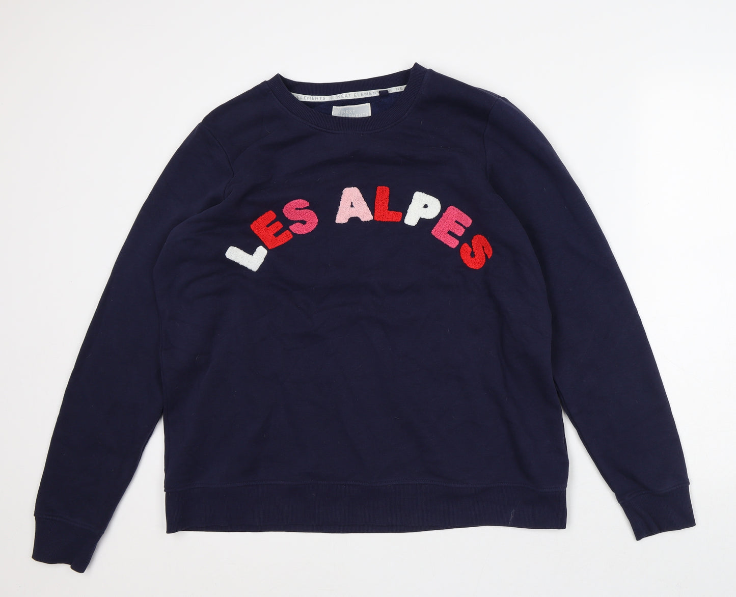 NEXT Womens Blue Cotton Pullover Sweatshirt Size L - Les Alpes