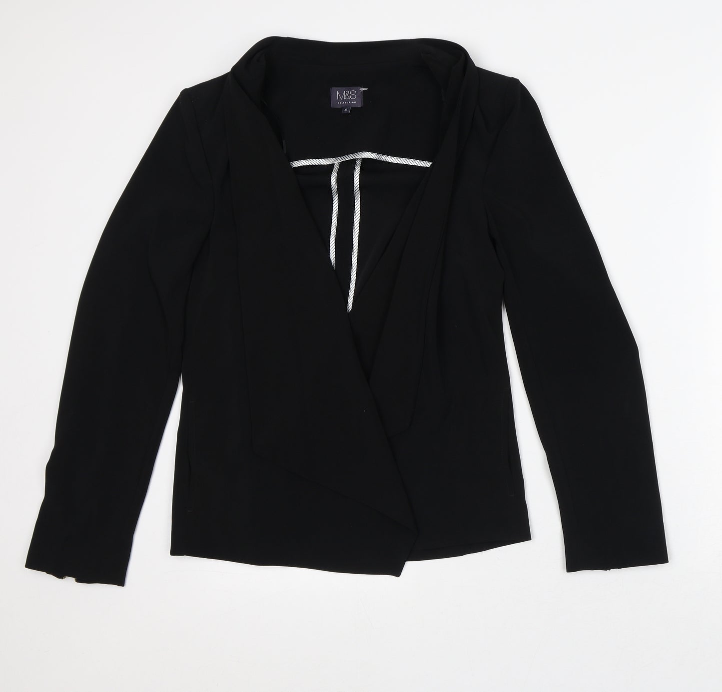 Marks and Spencer Womens Black Jacket Blazer Size 10