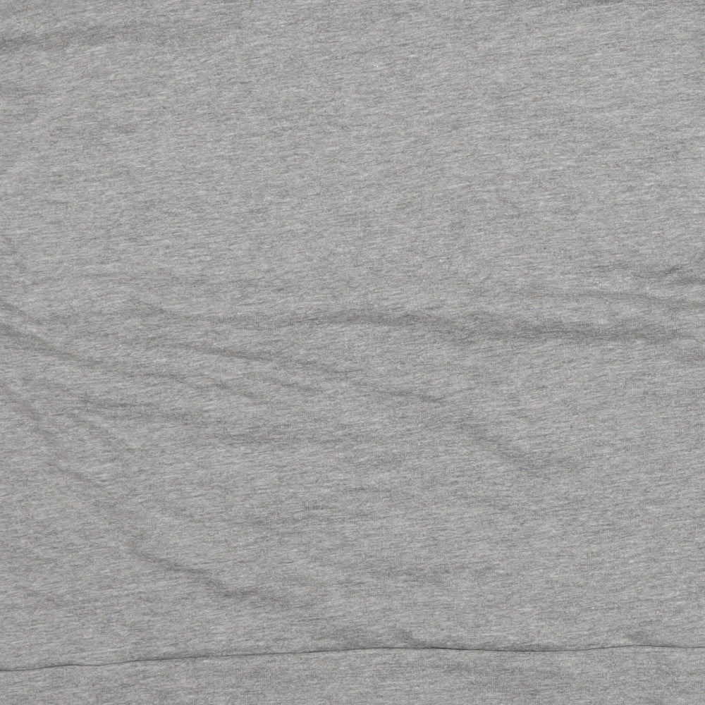 Marks and Spencer Womens Grey Cotton Pullover Sweatshirt Size 16 - Flowers