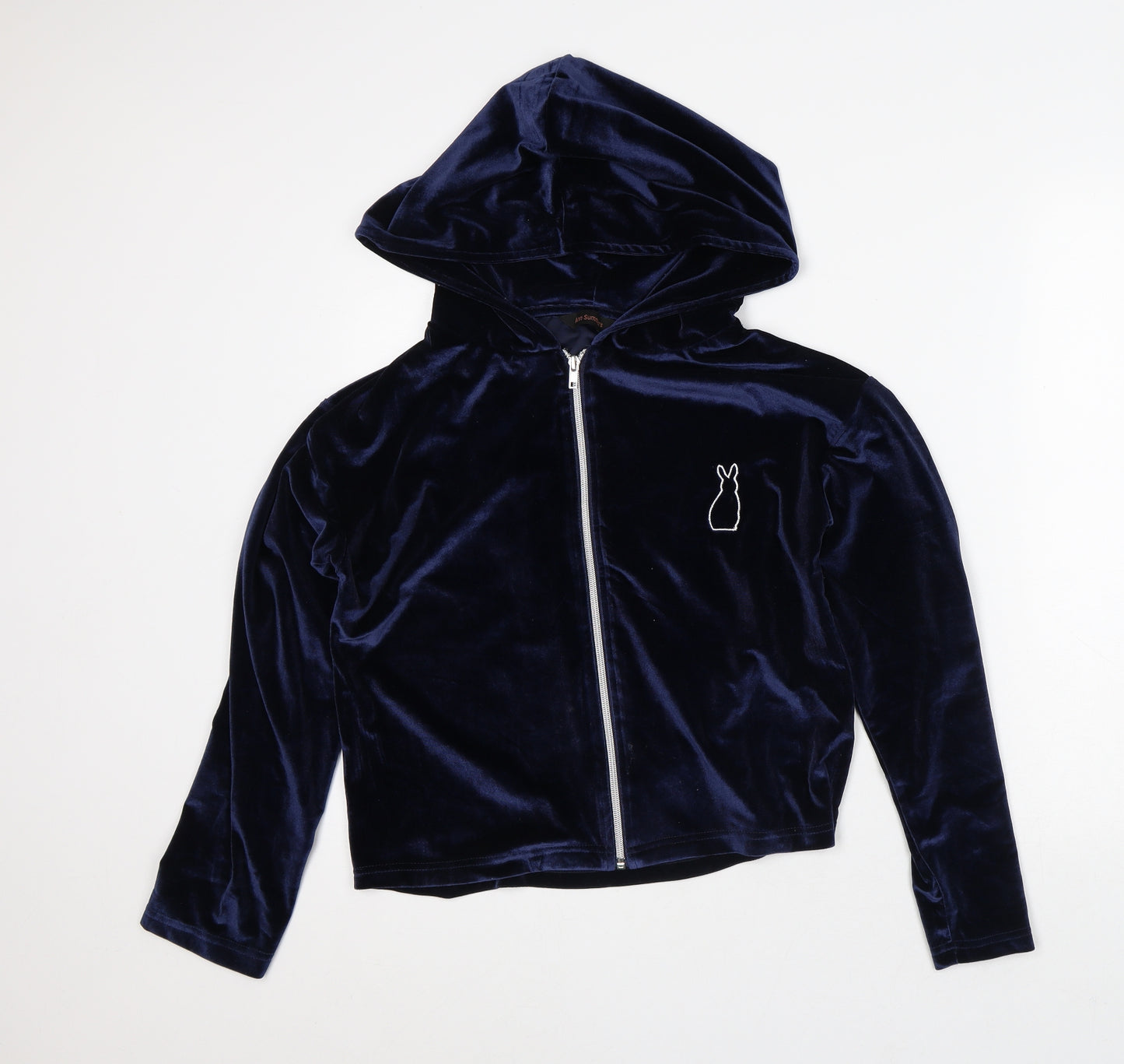Ann Summers Womens Blue Polyester Pullover Hoodie Size 6 - Boss Babe