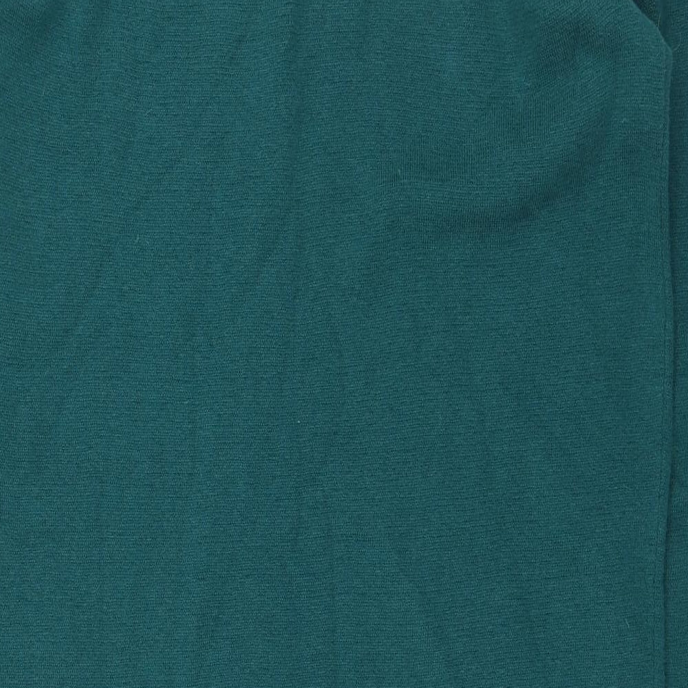 Crew Clothing Womens Green Cotton Jumper Dress Size 10 Round Neck