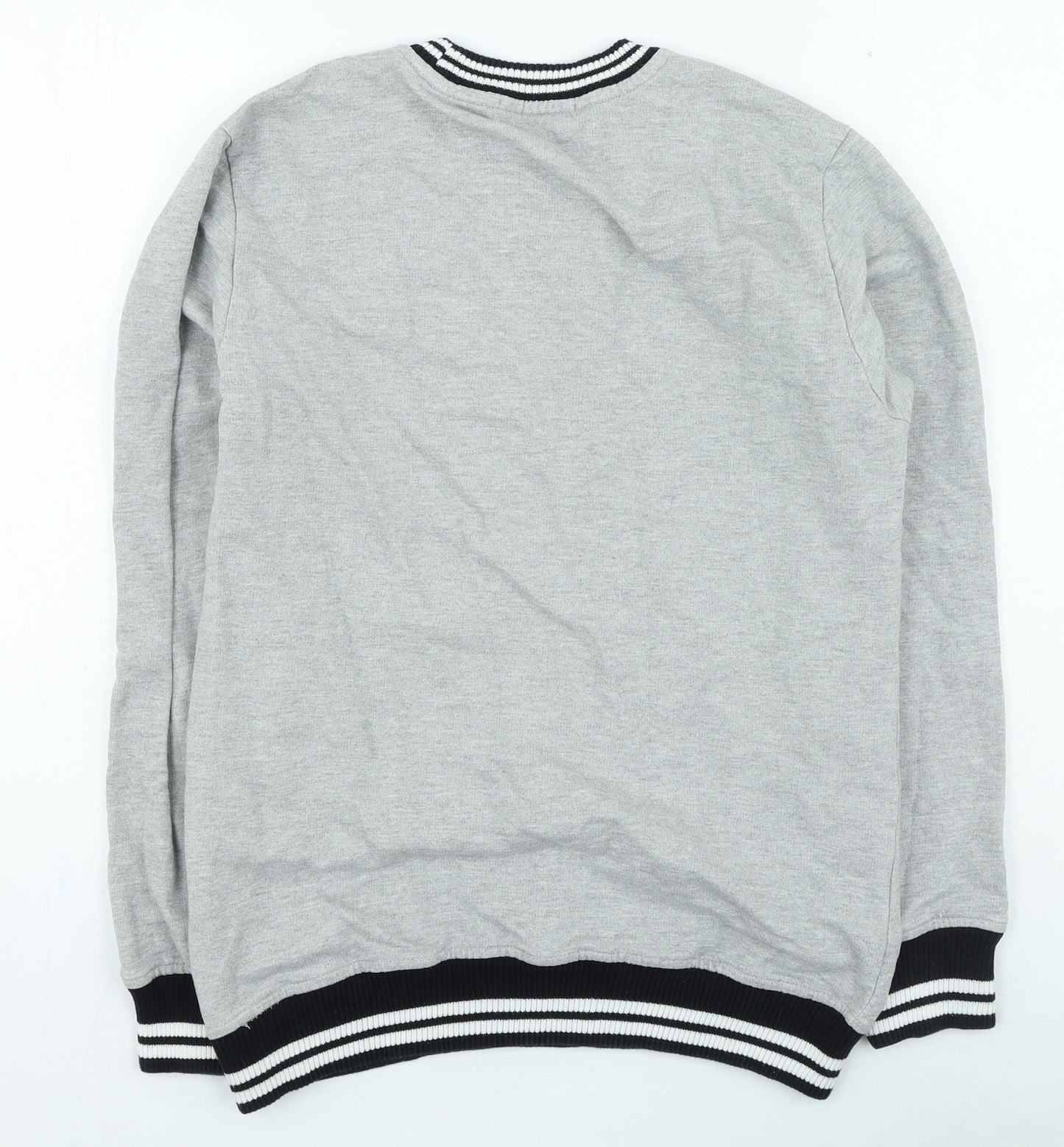 Another influence Mens Grey Cotton Pullover Sweatshirt Size M