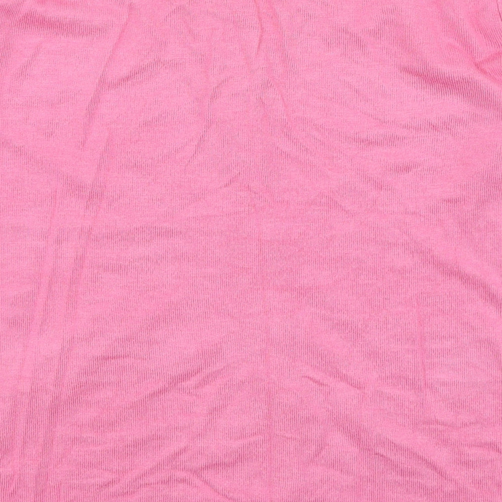 George Womens Pink Round Neck Viscose Cardigan Jumper Size 10