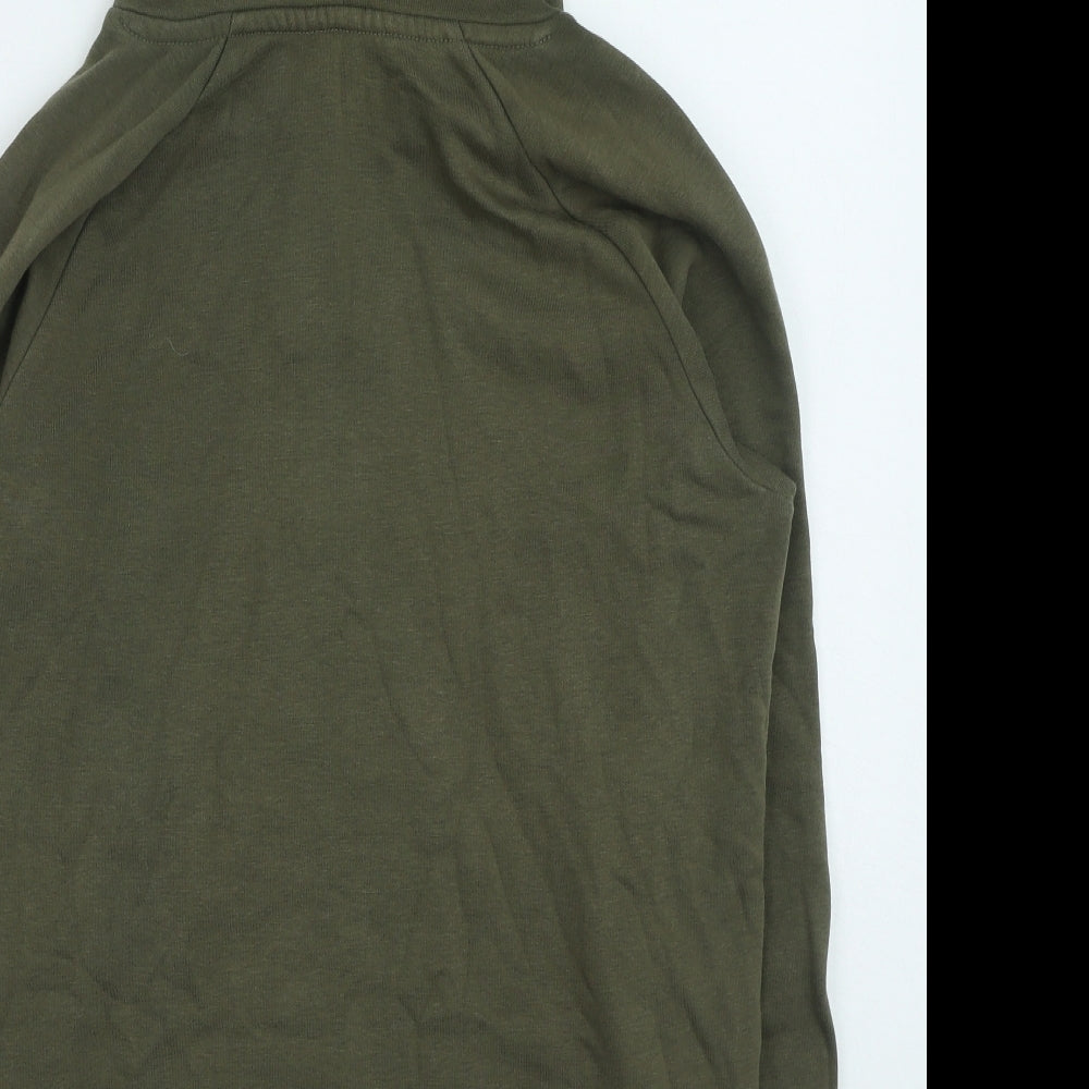 George Boys Green Cotton Pullover Hoodie Size 12-13 Years - Unlimited vibes