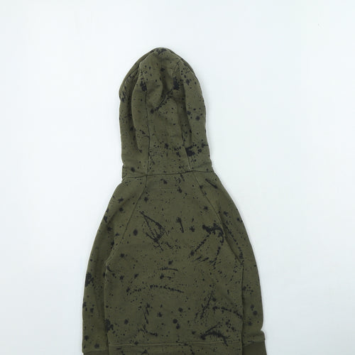 NEXT Boys Green Geometric Cotton Pullover Hoodie Size 3-4 Years