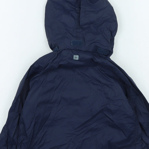 Mountain Warehouse Boys Blue Rain Coat Coat Size 3-4 Years