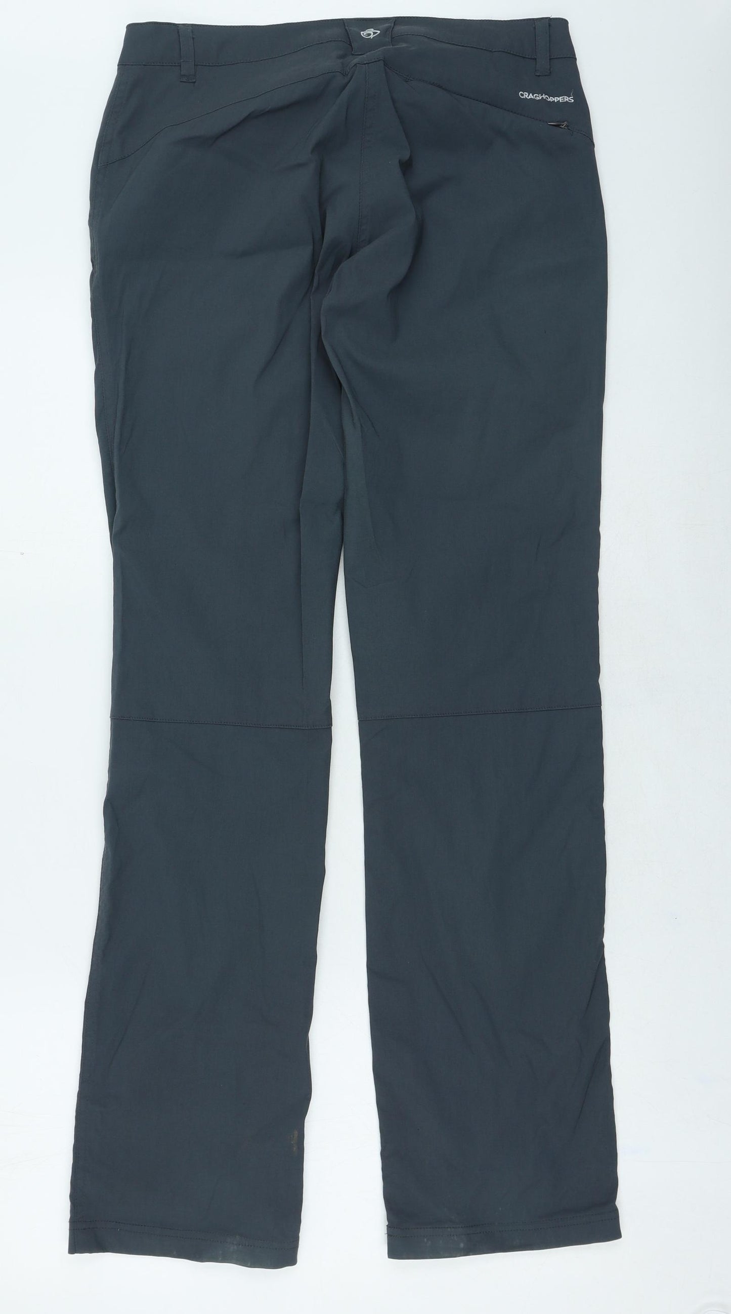 Craghoppers Womens Blue Polyamide Cargo Trousers Size 10 L32 in Regular Button
