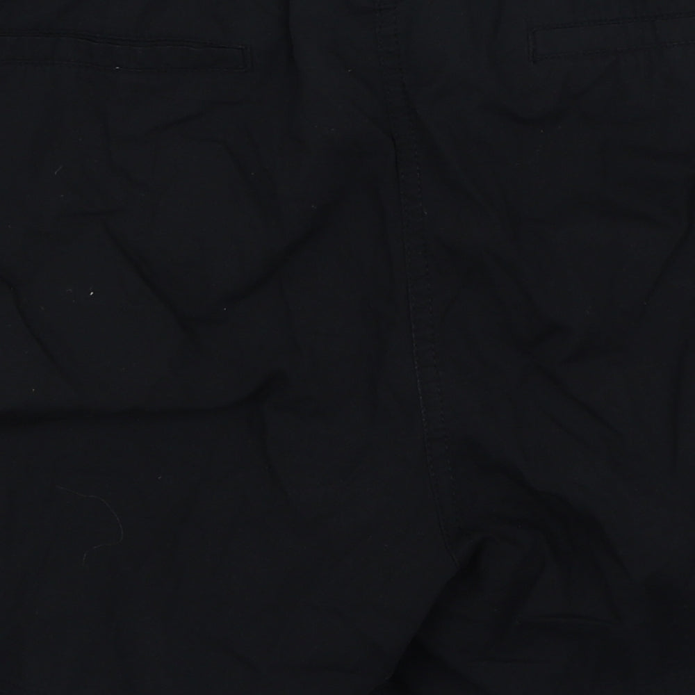 Anthology Womens Black Cotton Sweat Shorts Size 14 L7 in Regular