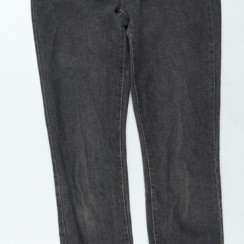 Zara Womens Grey Cotton Skinny Jeans Size 8 L30 in Regular