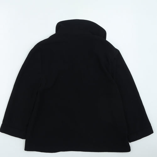Marks and Spencer Womens Black V-Neck Polyester Cape Jumper Size 10