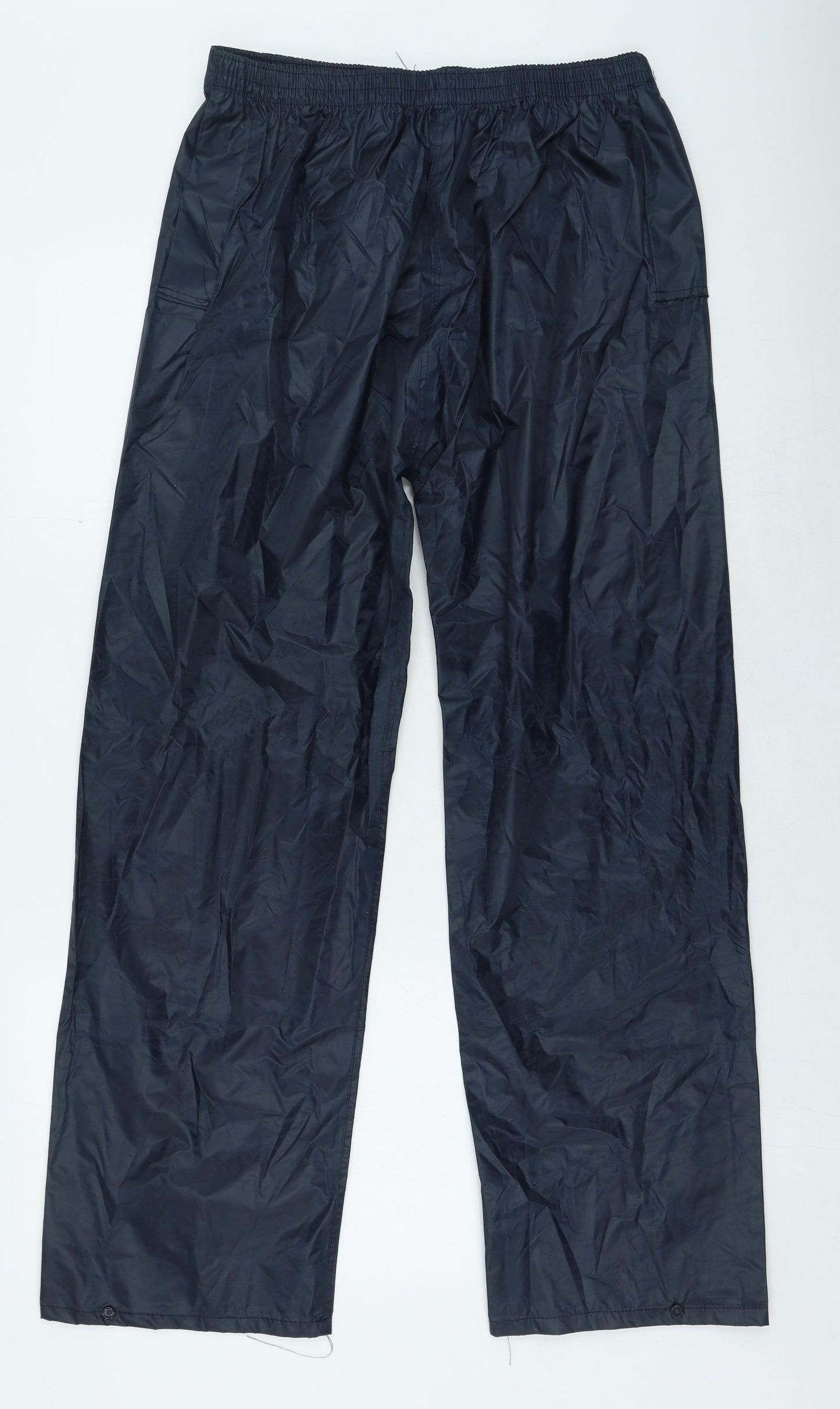 Wetplay Womens Blue Polyester Rain Trousers Trousers Size L L27 in Regular