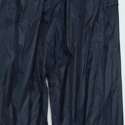 Wetplay Womens Blue Polyester Rain Trousers Trousers Size L L27 in Regular