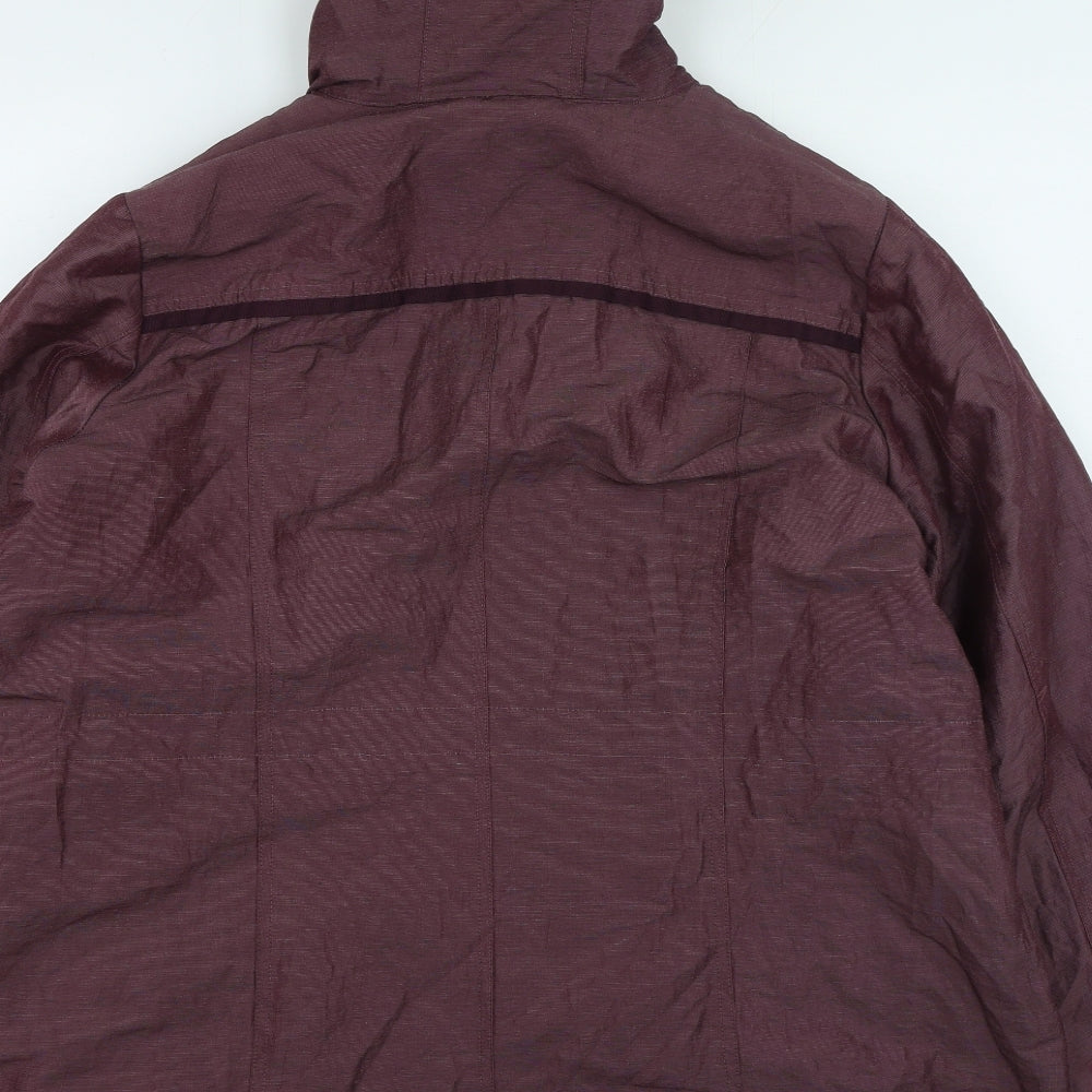 Marks and Spencer Womens Purple Rain Coat Coat Size 22