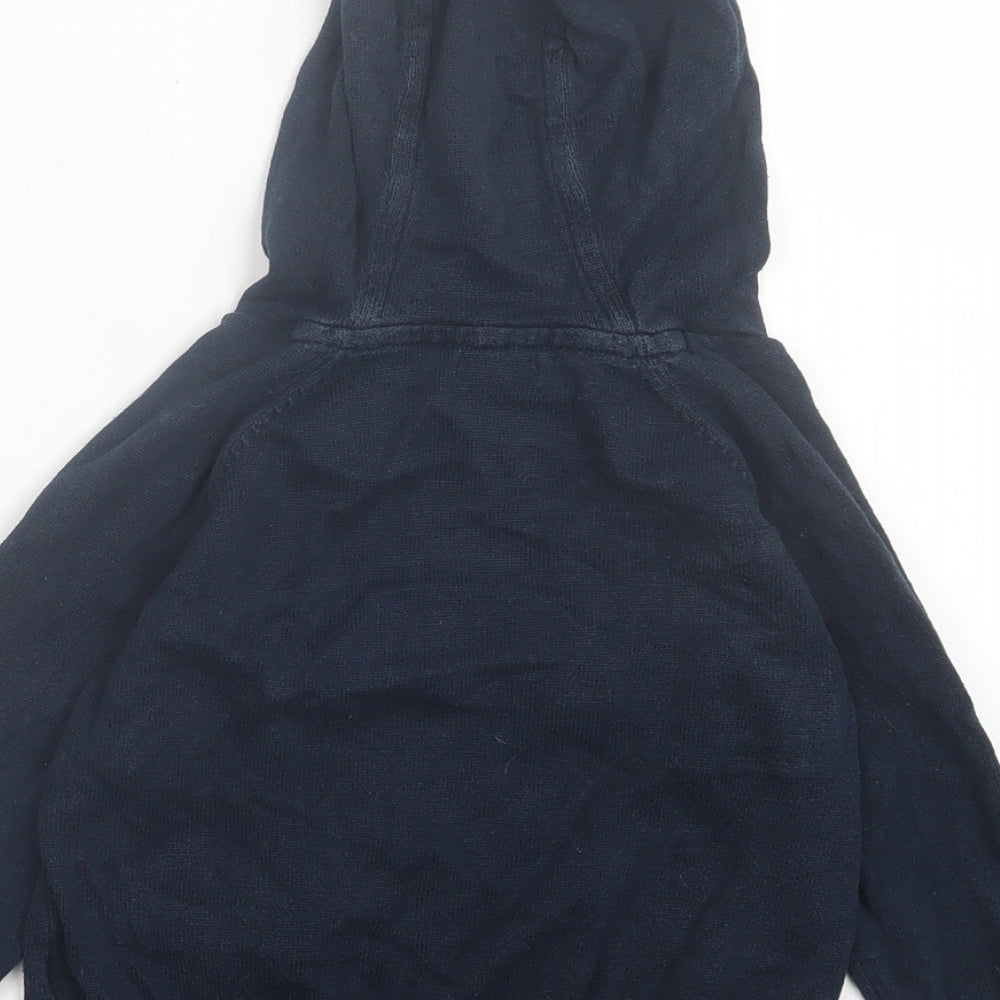 NEXT Boys Multicoloured Striped Cotton Pullover Hoodie Size 2-3 Years Pullover - Crocodile