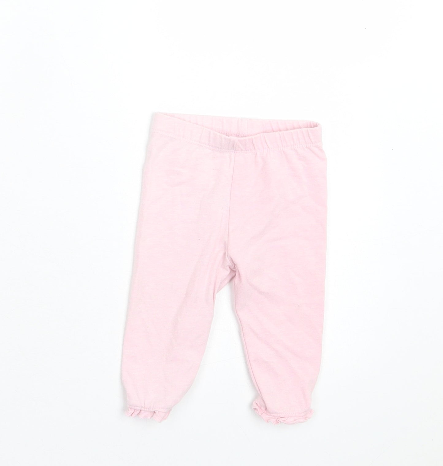 Eary days Girls Pink Cotton Capri Trousers Size 6-9 Months Pullover