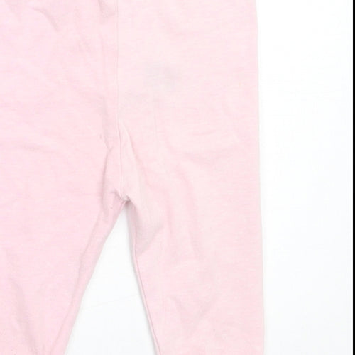 Eary days Girls Pink Cotton Capri Trousers Size 6-9 Months Pullover
