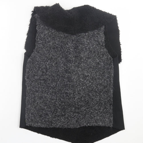 Marks and Spencer Womens Black V-Neck Polyester Cardigan Jumper Size S