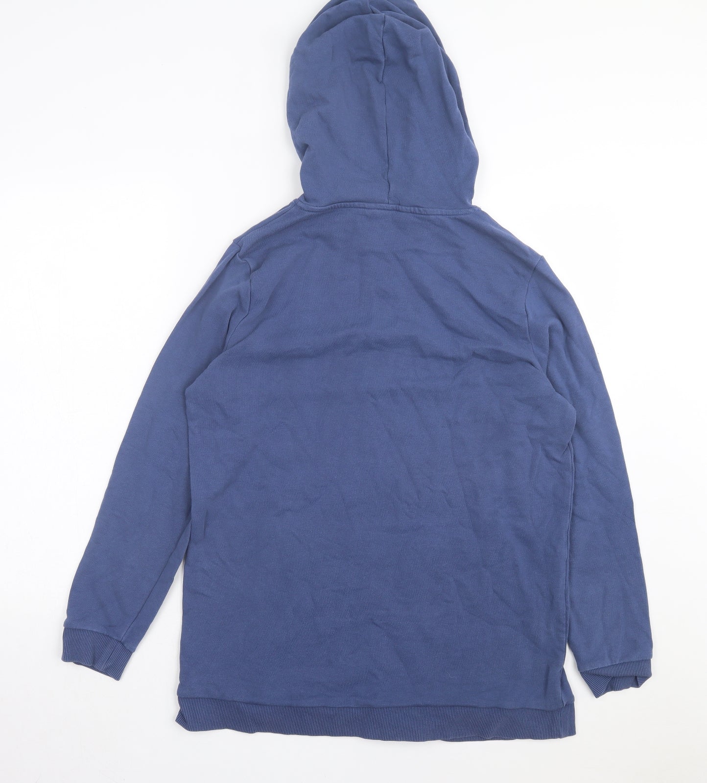 Marks and Spencer Womens Purple Cotton Pullover Hoodie Size 14 Pullover