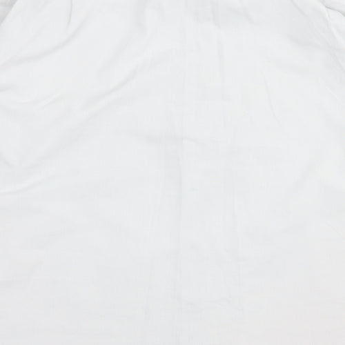 Jack Reid Mens Grey Polyester Button-Up Size 17 Collared Button