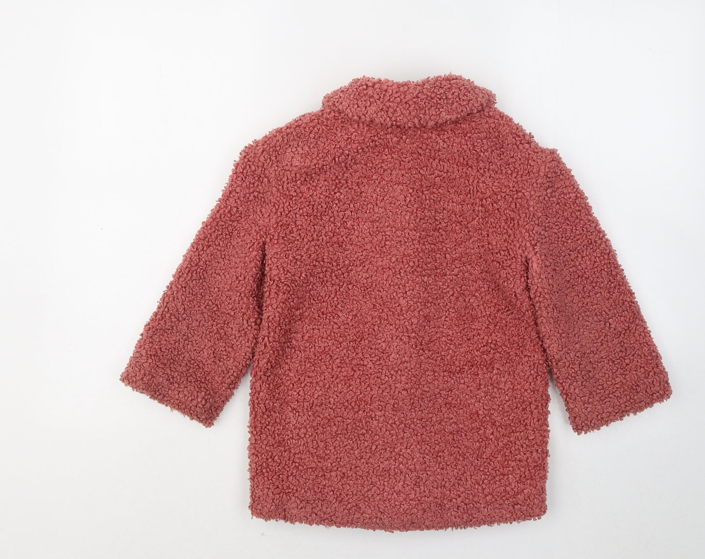 F&F Girls Pink Jacket Coatigan Size 5-6 Years Button