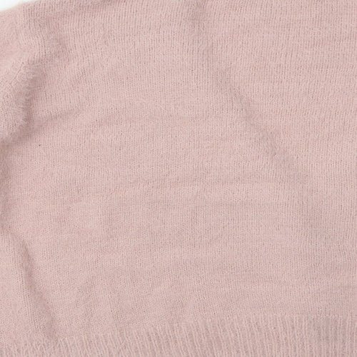 Primark Womens Pink V-Neck Polyimide Cardigan Jumper Size 18