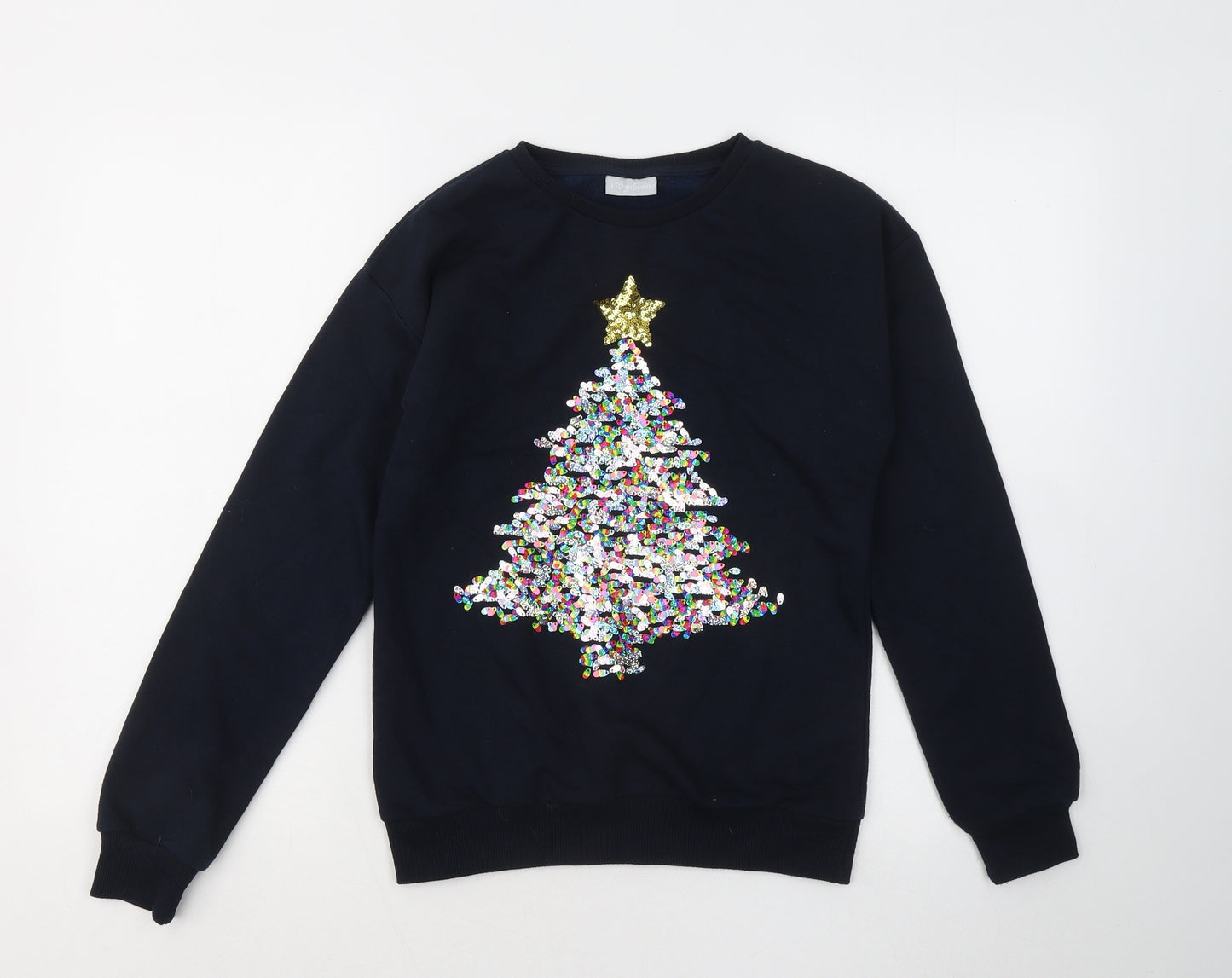 Matalan Boys Blue Cotton Pullover Sweatshirt Size 12 Years - Christmas Jumper