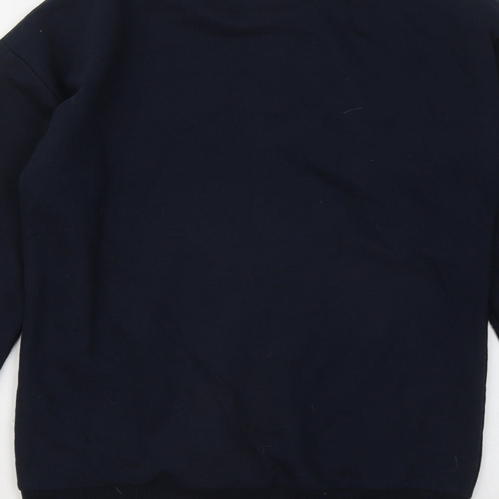 Matalan Boys Blue Cotton Pullover Sweatshirt Size 12 Years - Christmas Jumper