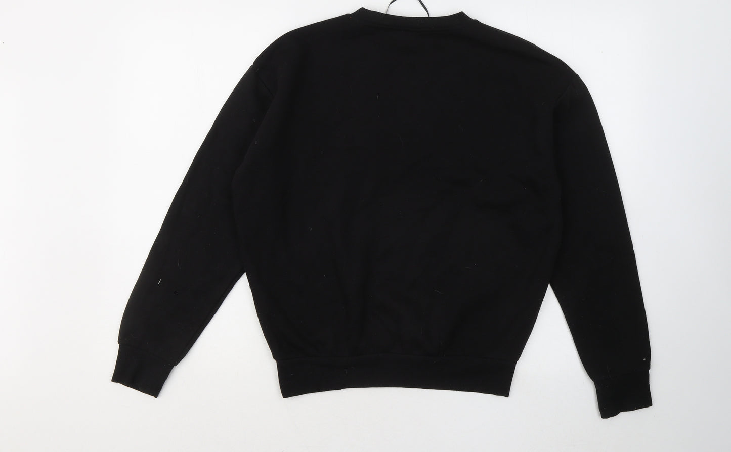 Primark Womens Black Cotton Pullover Sweatshirt Size 4 - Mickey and Friends