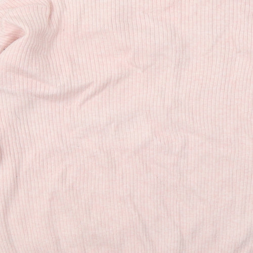 George Womens Pink V-Neck Viscose Pullover Jumper Size 12
