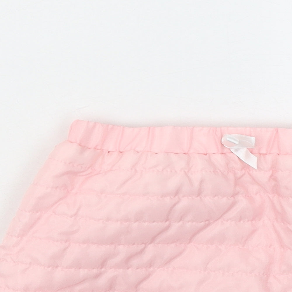 Preworn Girls Pink Polyester A-Line Skirt Size 5-6 Years Regular