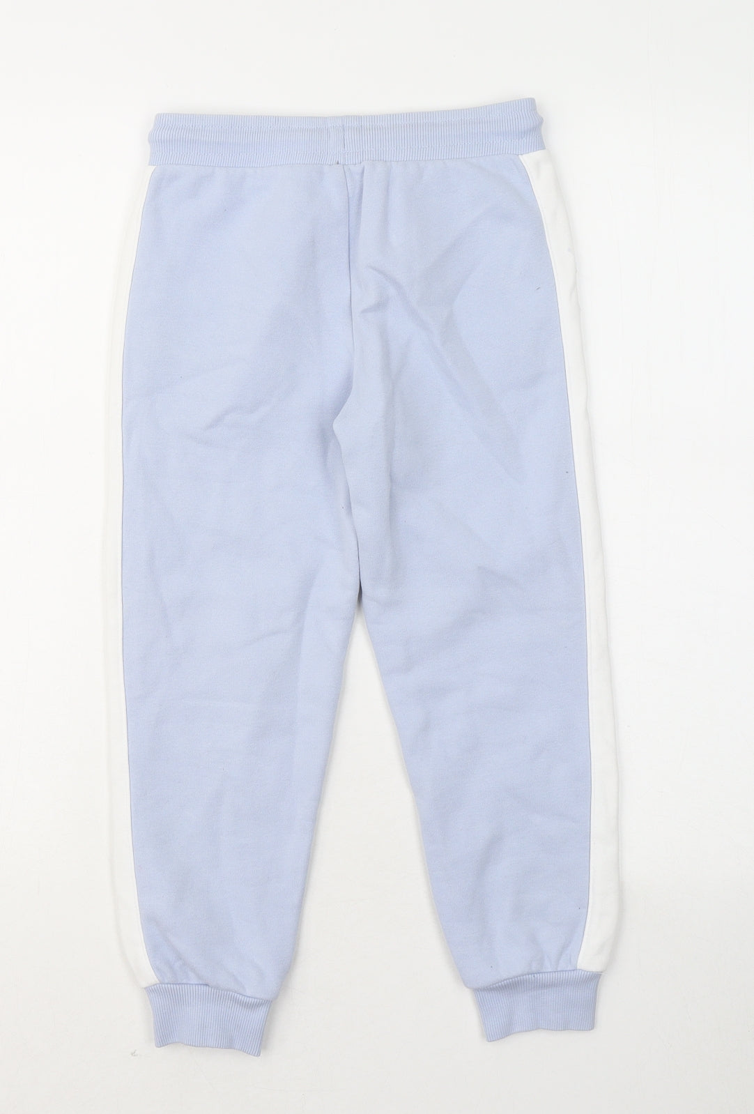 George Boys Blue Cotton Jogger Trousers Size 7-8 Years Regular Tie