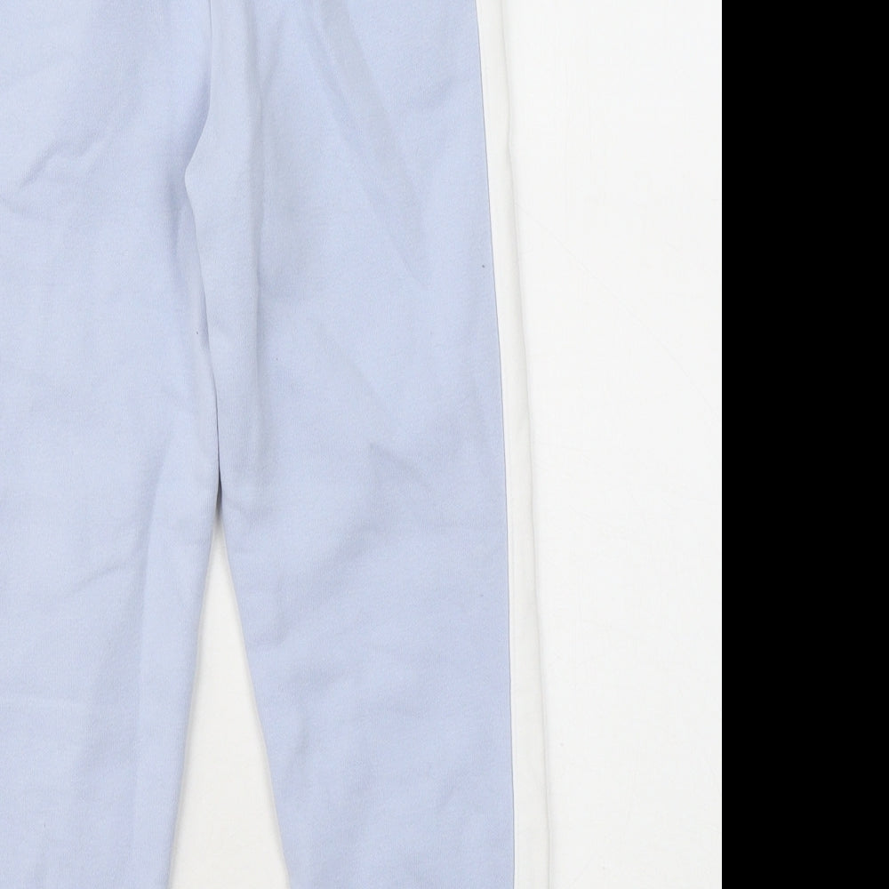 George Boys Blue Cotton Jogger Trousers Size 7-8 Years Regular Tie