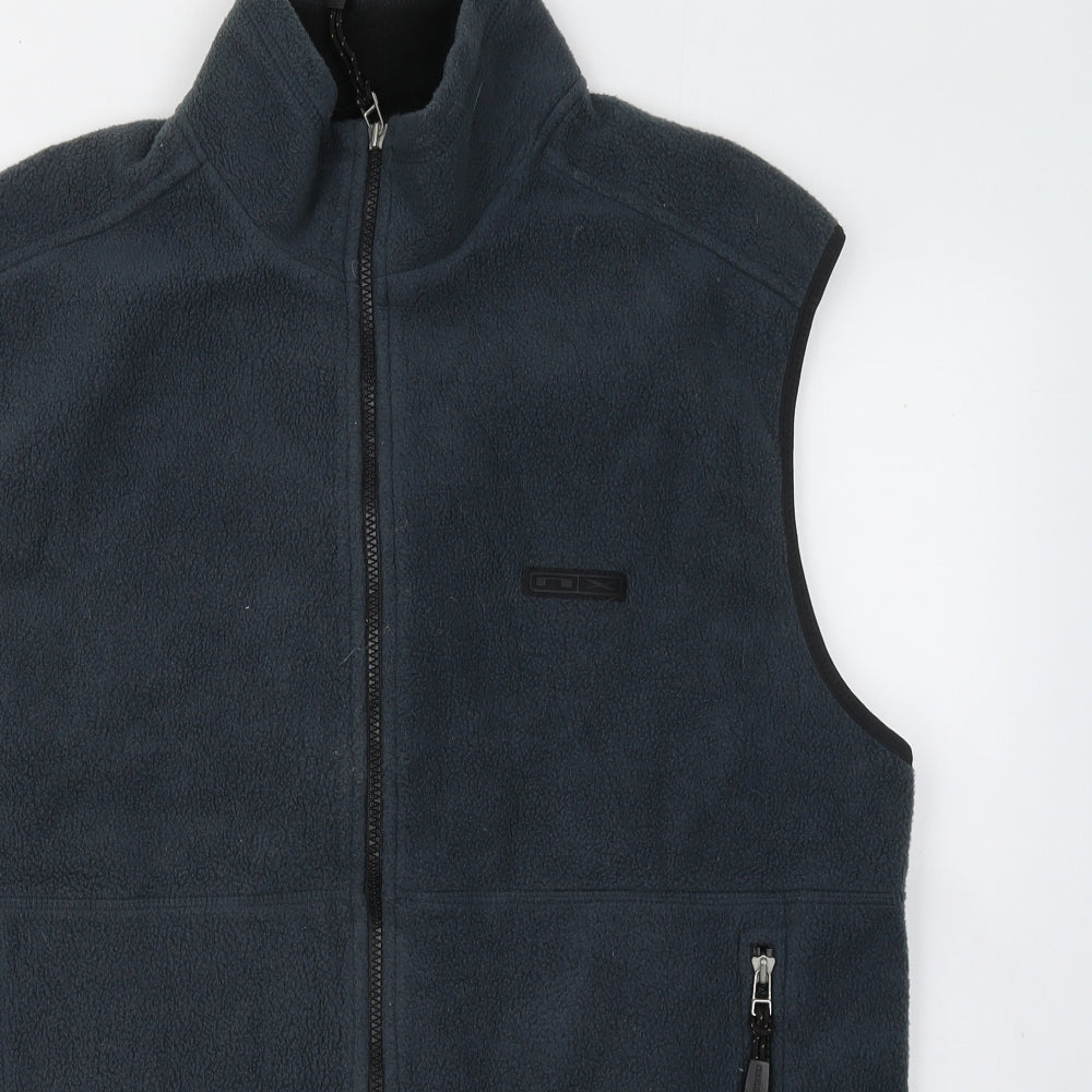 NX Extreme Mens Grey Gilet Coat Size L Zip