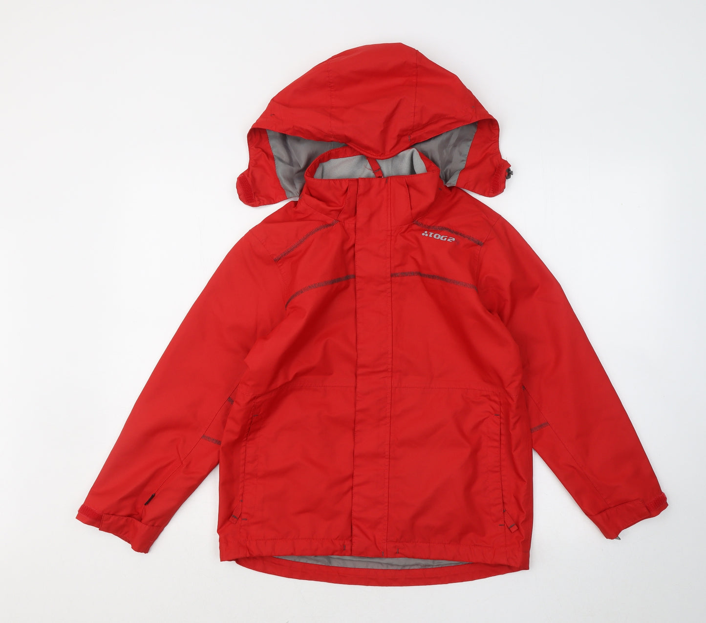 TOG 24 Boys Red Rain Coat Coat Size 9-10 Years