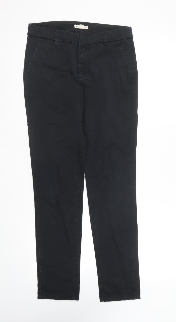 Mango Womens Blue Cotton Straight Jeans Size 28 in L26 in Regular