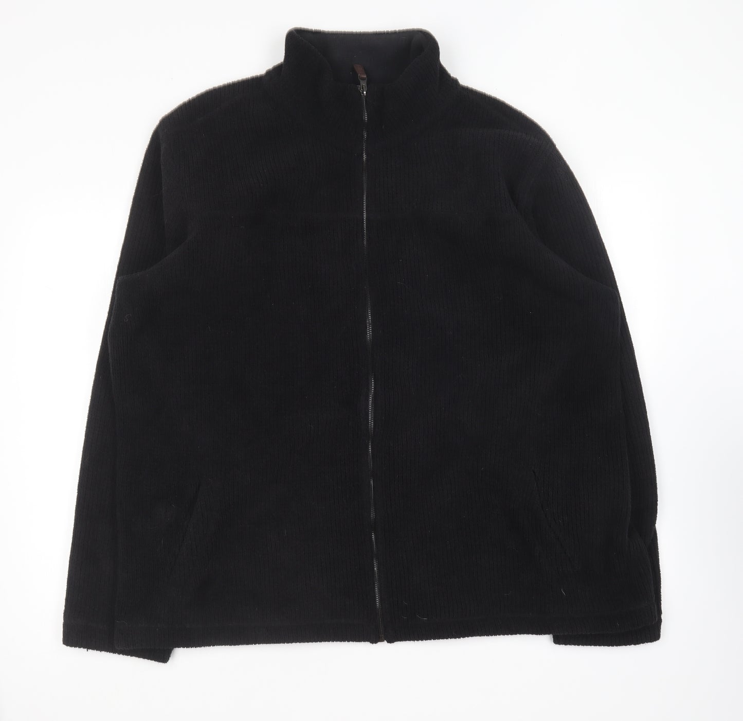 Blue Harbour Mens Black Polyester Full Zip Sweatshirt Size 2XL