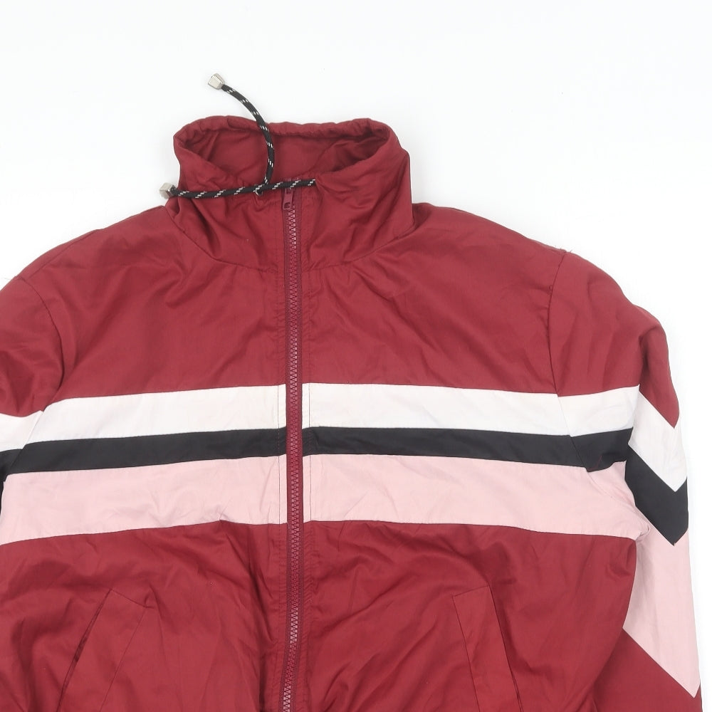 New Look Mens Red Jacket Size M Zip